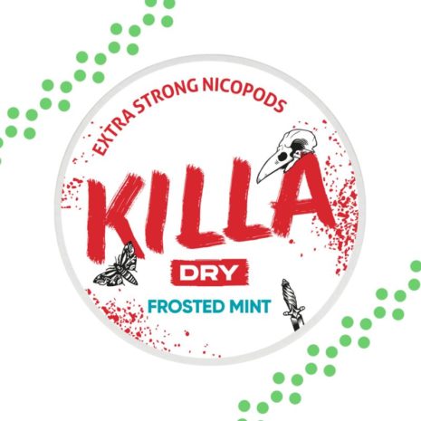 Killa Dry Frosted Mint vahvat nikotiinipussit