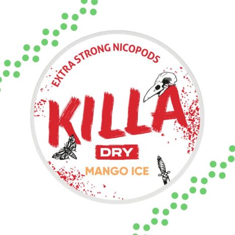 Killa Dry Mango Ice vahvat nikotiinipussit