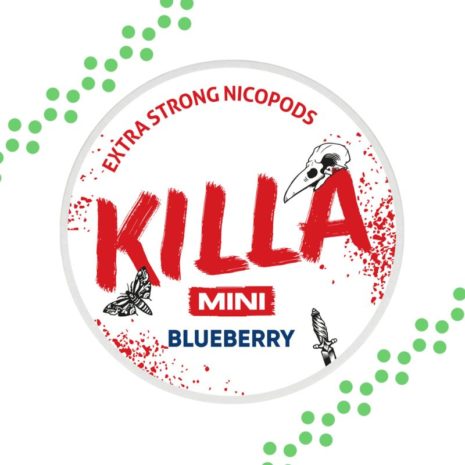 Killa Mini blueberry ice vahvat nikotiinipussit