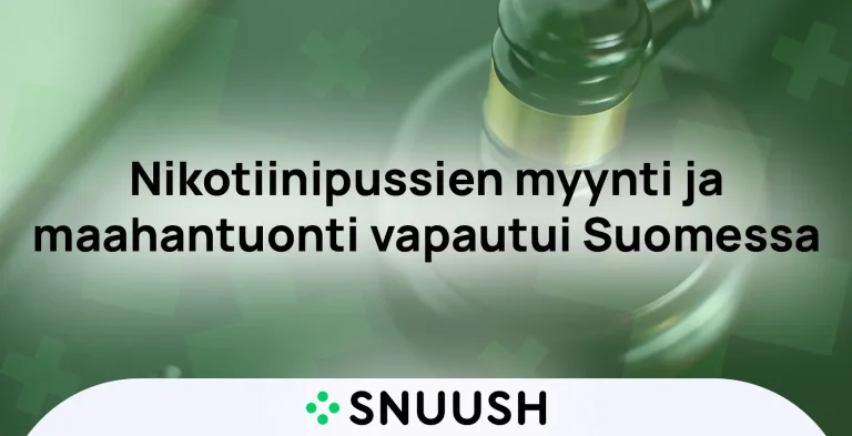 Nikotiinipussien myynti ja maahantuonti vapautui Suomessa